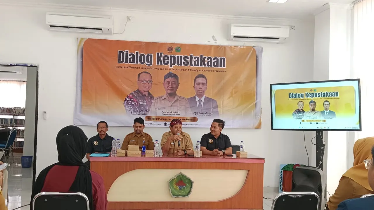 PWI dan Perpusda Pamekasan Bangun Ekosistem Literasi Digital