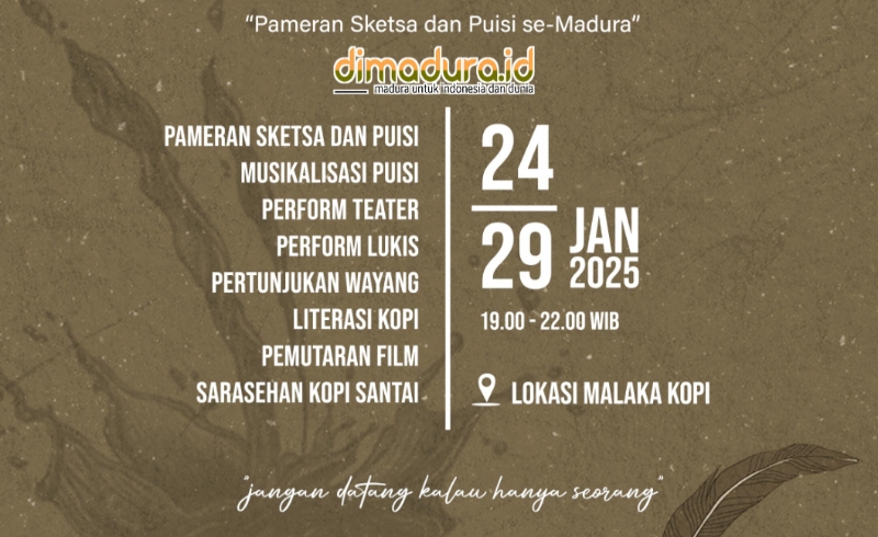 Seniman Se-Madura Akan Berkumpul di Malaka Kopi Sumenep