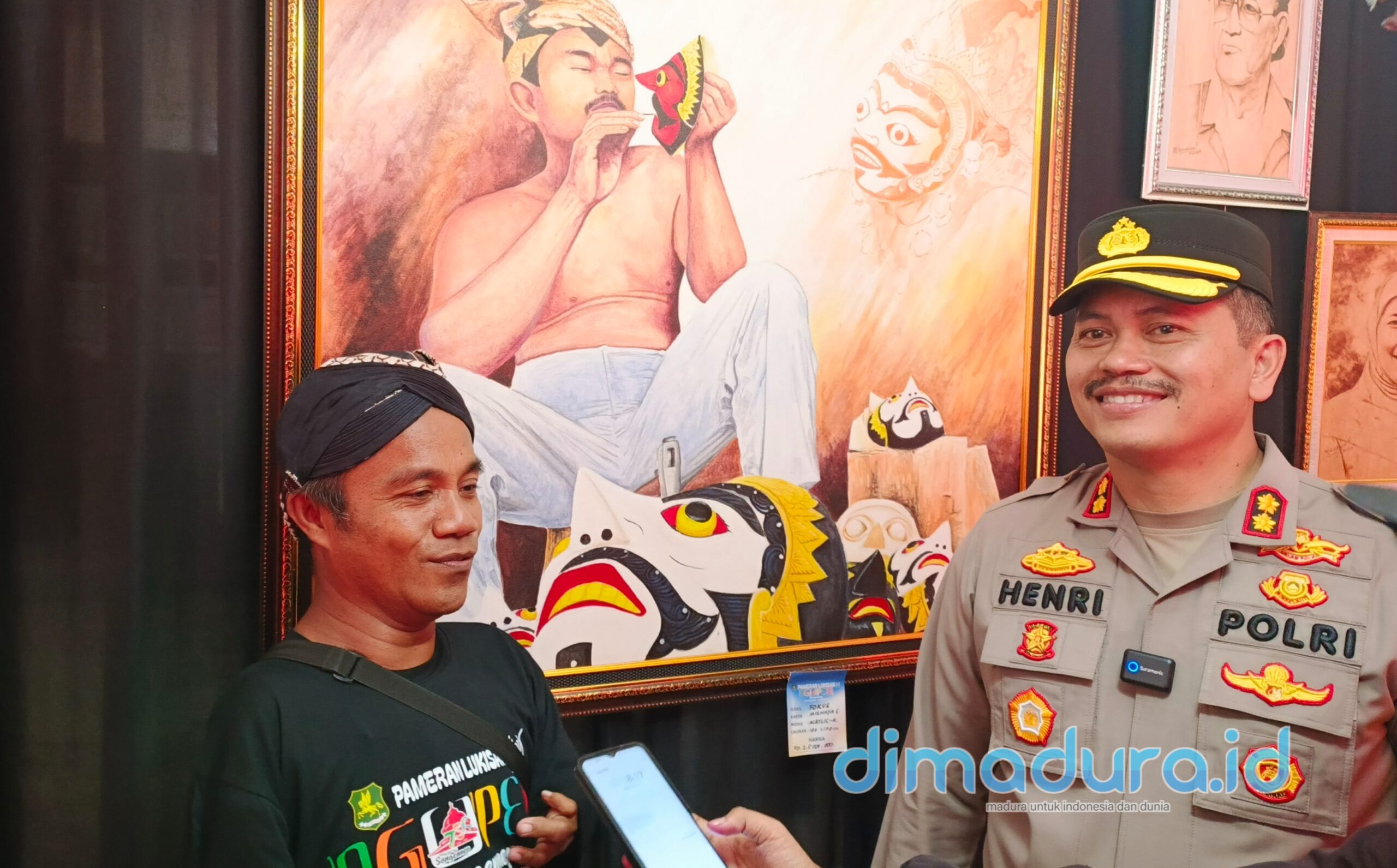 Lukisan Misnayah Disabilitas Dipinang Kapolres Sumenep Seharga Rp2,5 juta