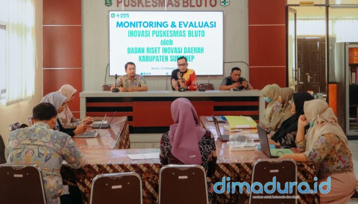 BRIDA Sumenep saat lakukan Monitoring dan Evaluasi, ke Puskesmas Bluto pada. Jum'at, (28/02/25).
