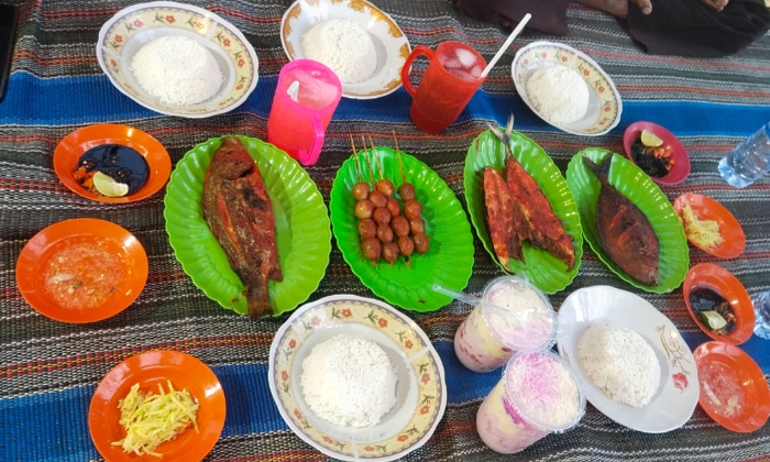 Hidangan Ikan Bakar, Nasindan Sate Laler di Area Talangan Jalan Lingkar Timur Sumenep