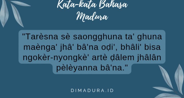 20 Kata-kata Bahasa Madura tentang Cinta (Poster doc. dimadura)