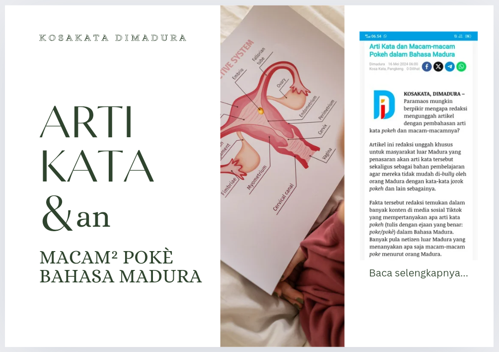 Arti Kata dan Macam-macam Poke dalam Bahasa Madura (Cover by Dimadura)