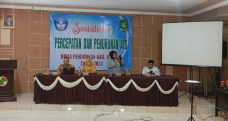 Potret Acara Sosialisasi Percepatan dan Penurunan ATS Disdik Sumenep (Foto: Akhmad Supiyanto for Dimadura)