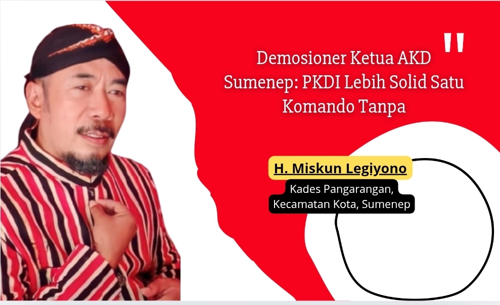 Kades Pangarangan Sumenep, H. Miskun Legiyono (Ilustrasi by Mazdon/Doc. Dimadura)