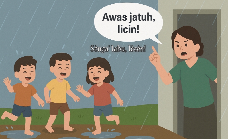 Arti Kalimat Bahasa Madura Sènga' Labu, Lècèn!