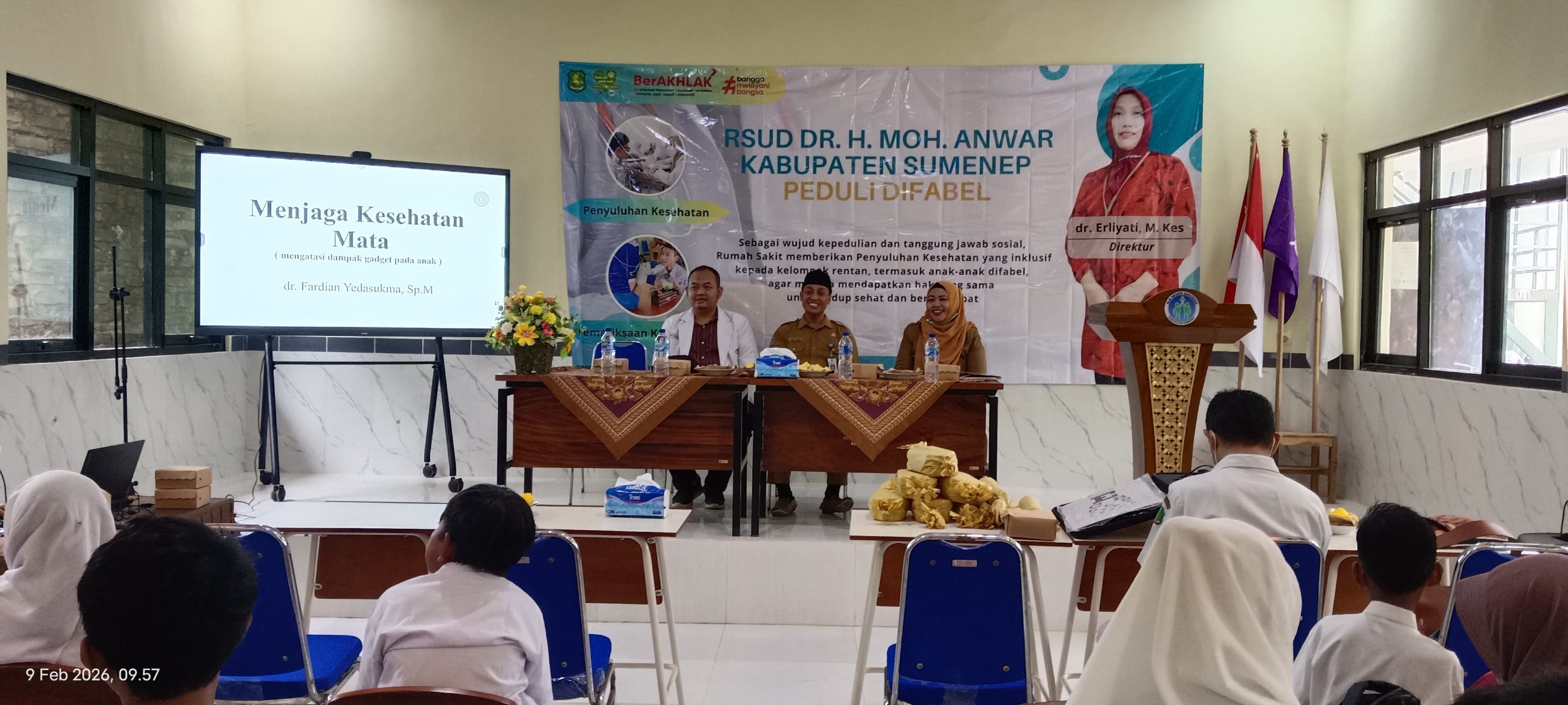 Foto: Kegiatan Penyuluhan Kesehatan bagi Siswa SLB di Saronggi oleh RSUD dr. H. Moh. Anwar Sumenep, (Istimewa/Doc. Dimadura).