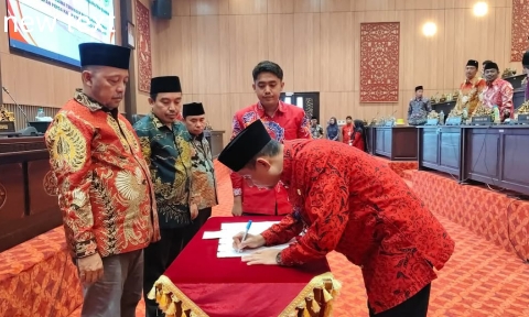 Foto: Rapat paripurna DPRD Sumenep yang digelar pada Jumat (10/4/2026). (Istimewa/Doc. Dimadura).