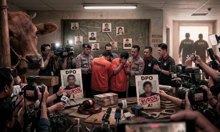 Ilustrasi Drama Unik Penanganan Kasus Maling Sapi di Ganding Sumenep