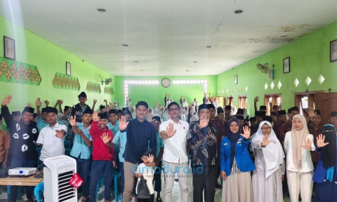 Foto:  Kegiatan sosialisasi pencegahan kekerasan terhadap perempuan dan anak oleh KOPRI PC PMII Sumenep. (Istimewa/Doc. Dimadura).