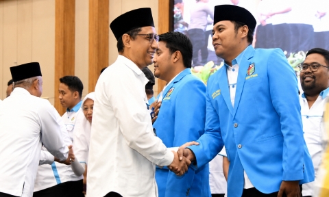 Foto:  Pelantikan dan Rapat Kerja Daerah (Rakerda) Dewan Pengurus Daerah (DPD) Komite Nasional Pemuda Indonesia (KNPI) Kabupaten Sumenep periode 2026–2029. (Ar/Doc. Dimadura).