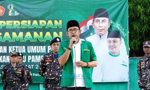 Foto: Mandataris Ketua PC Ansor Pamekasan H. Badri Humaini.  (Istimewa/Doc. Dimadura).