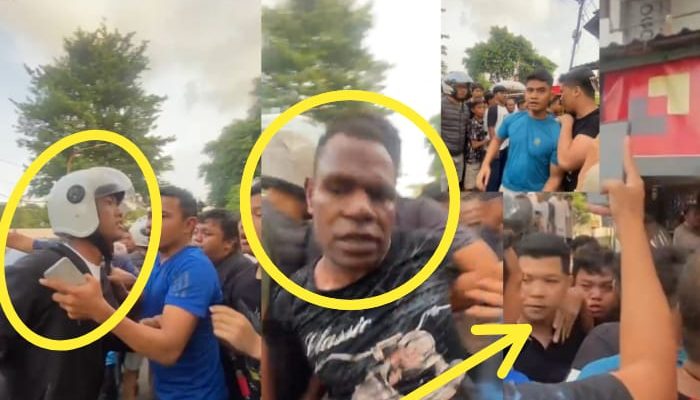 Tangkap Layar Video Viral, Tampang Sejumlah Oknum Yang Di Antaranya Diduga Tni Aktif Keroyok Warung Madura (Istimewa)